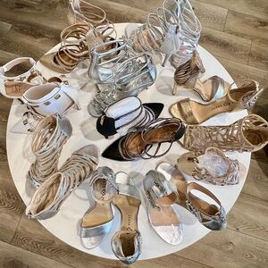 Strappy Heels:  ALL TEN Pairs for $50!